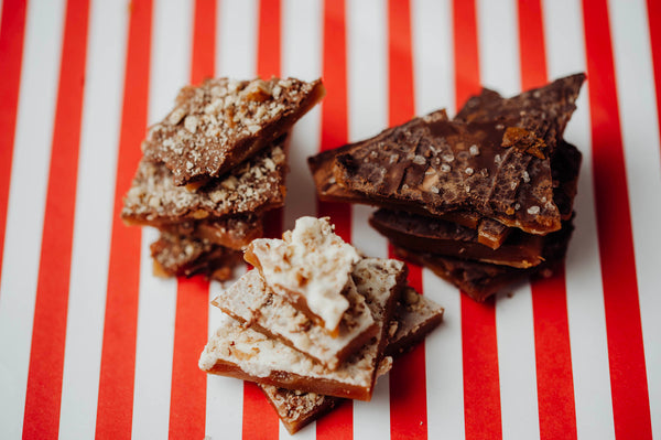 Tasty Good Toffee Classics 3-pack {Milk Chocolate Pecan Toffee, White Chocolate Pecan Toffee & Dark Chocolate Sea Salt Toffee}